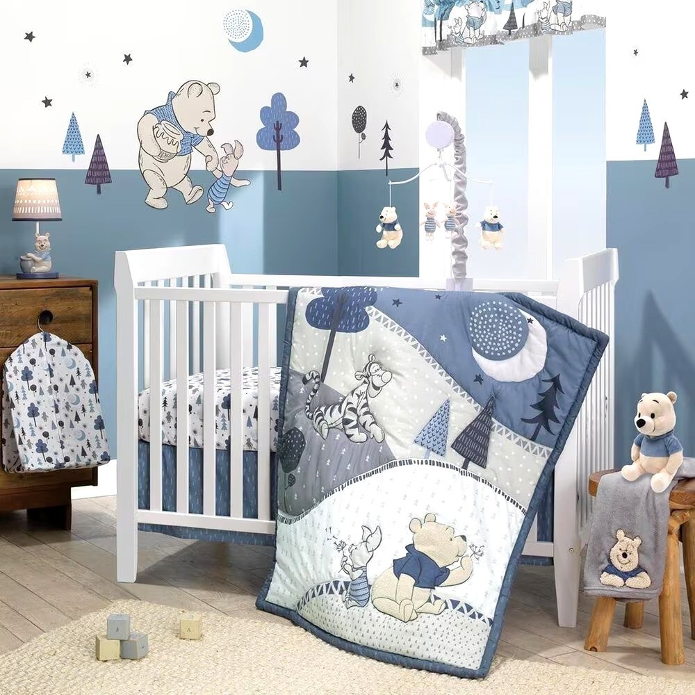 Disney Baby Forever Winnie the Pooh Blue & Beige Wall Decals by Lambs & Ivy